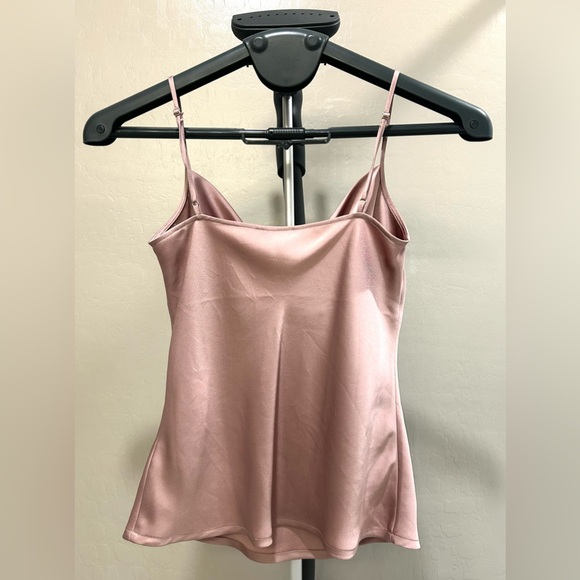 Express Women’s Satin Cowl Neck Cami in color Pink - Picture 3 of 4